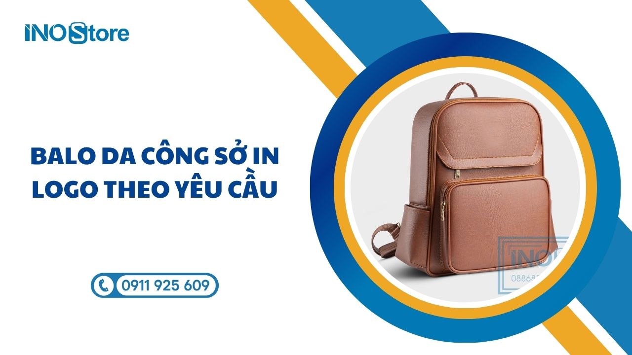 Balo da công sở in logo theo yêu cầu Balo da công sở in logo theo yêu cầu