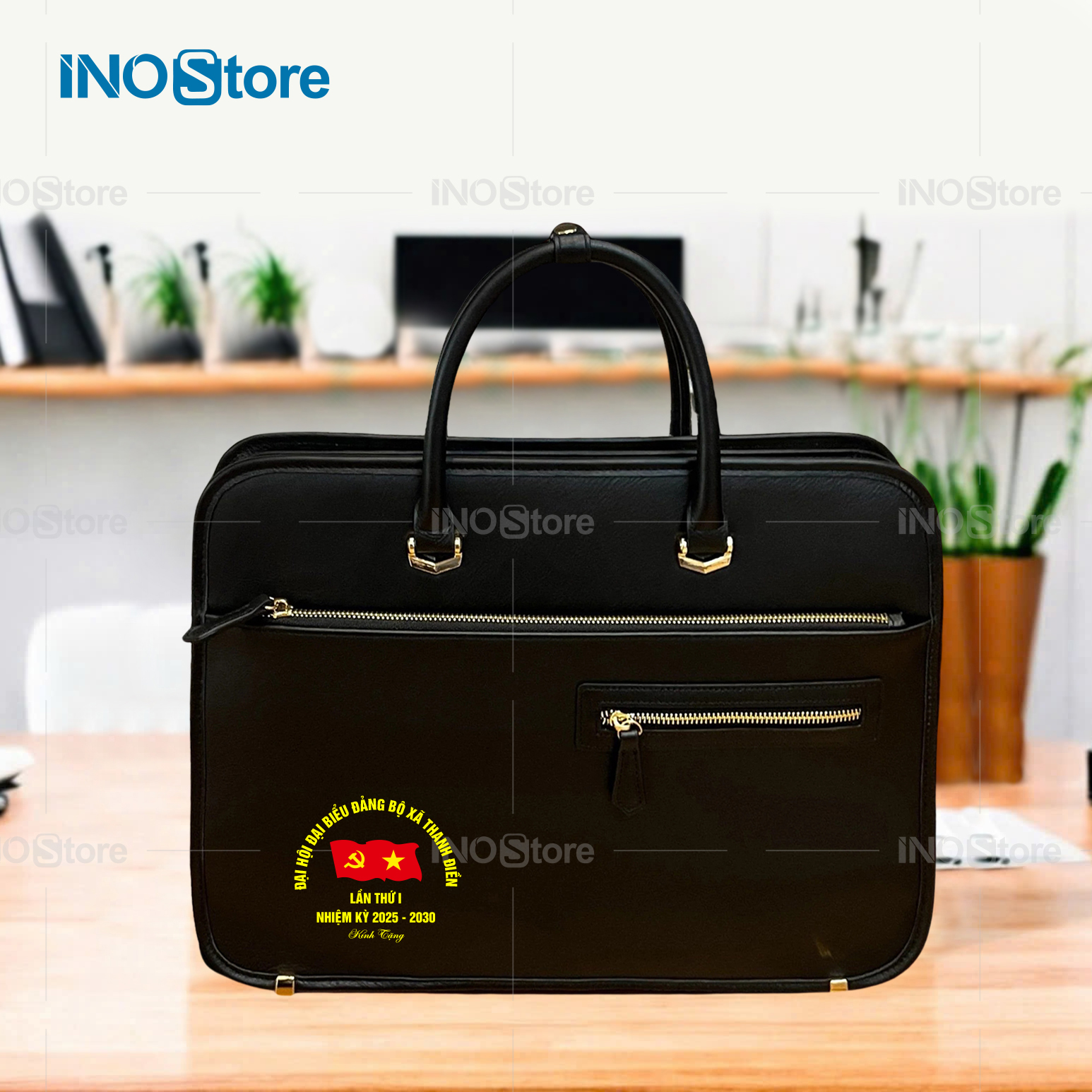 Top mẫu cặp t&uacute;i da c&ocirc;ng sở in logo l&agrave;m qu&agrave; tặng tri &acirc;n kh&aacute;ch h&agrave;ng doanh nghiệp