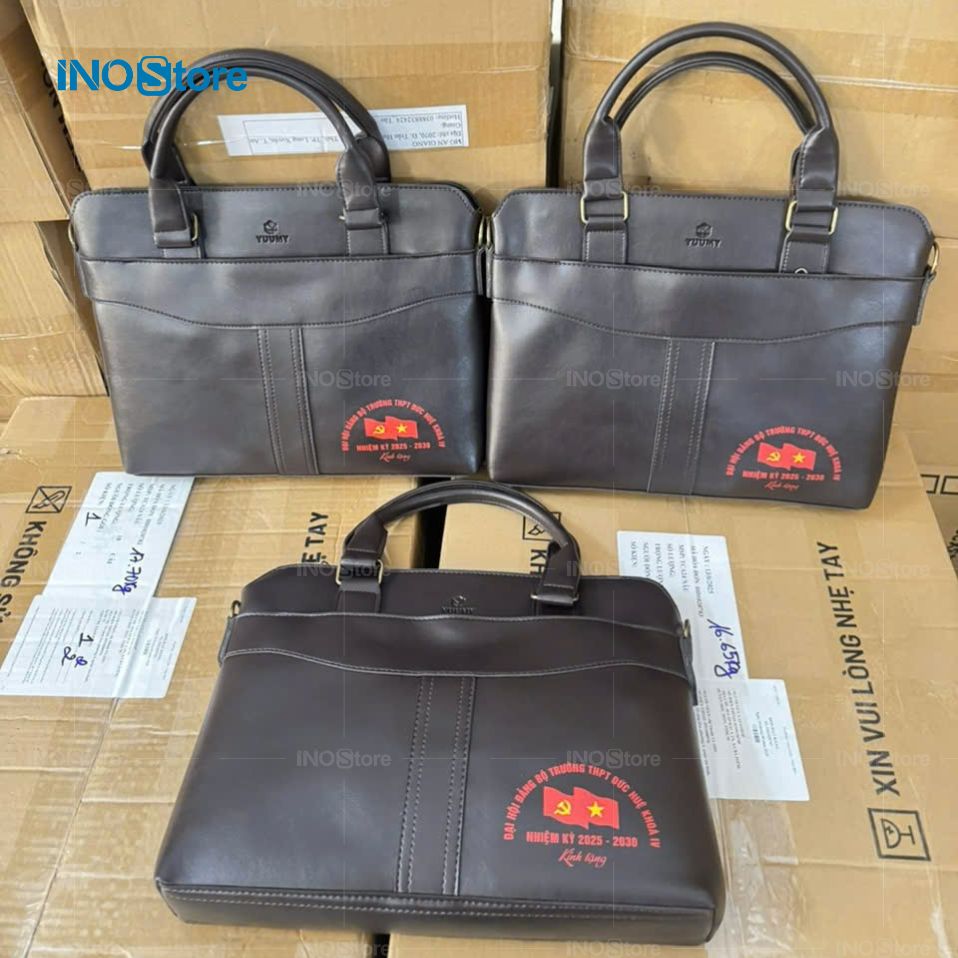Đặt mua cặp da công sở in logo làm quà tặng sự kiện Đặt mua cặp da công sở in logo làm quà tặng sự kiện